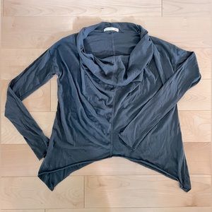 Alternative Apparel cowl neck top / size XS / gray